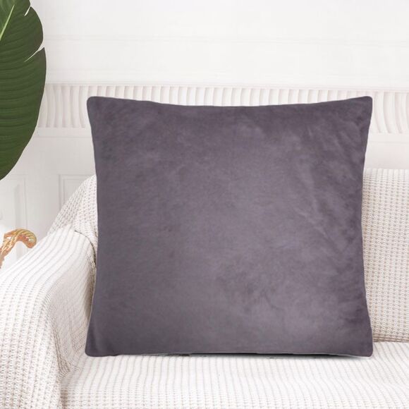 80/20 Viscose Velvet Soft Throw Pillow Cover Square 18" x 18" - Picture 3 of 5